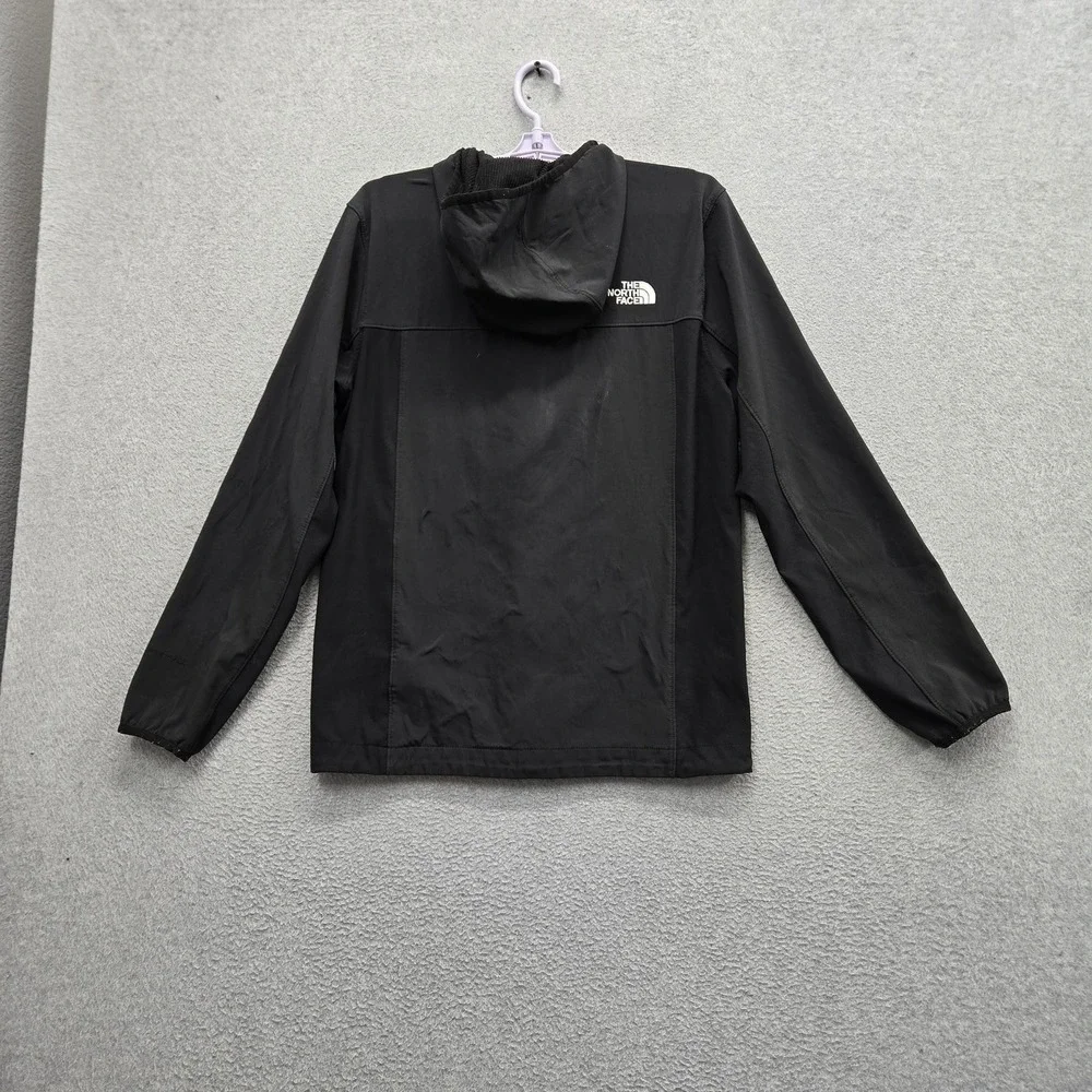 The North Face Men Jacket S Black Embroidered Activewear Zipper Logo Pockets